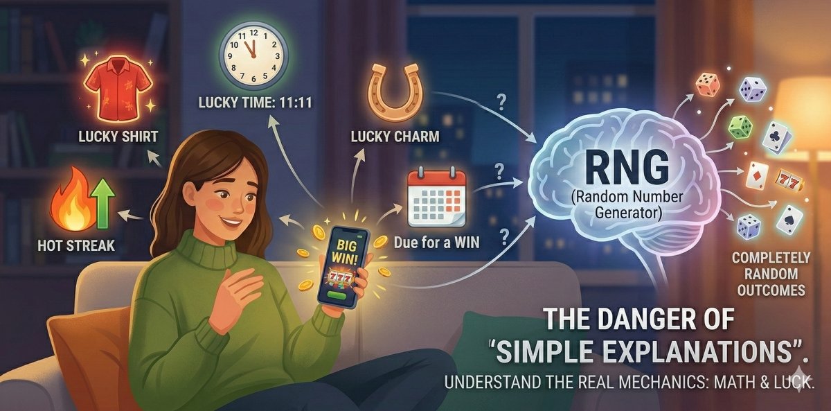 The Danger of the "Lucky Charm": Why New Online Casino Players Overemphasize Single Factors