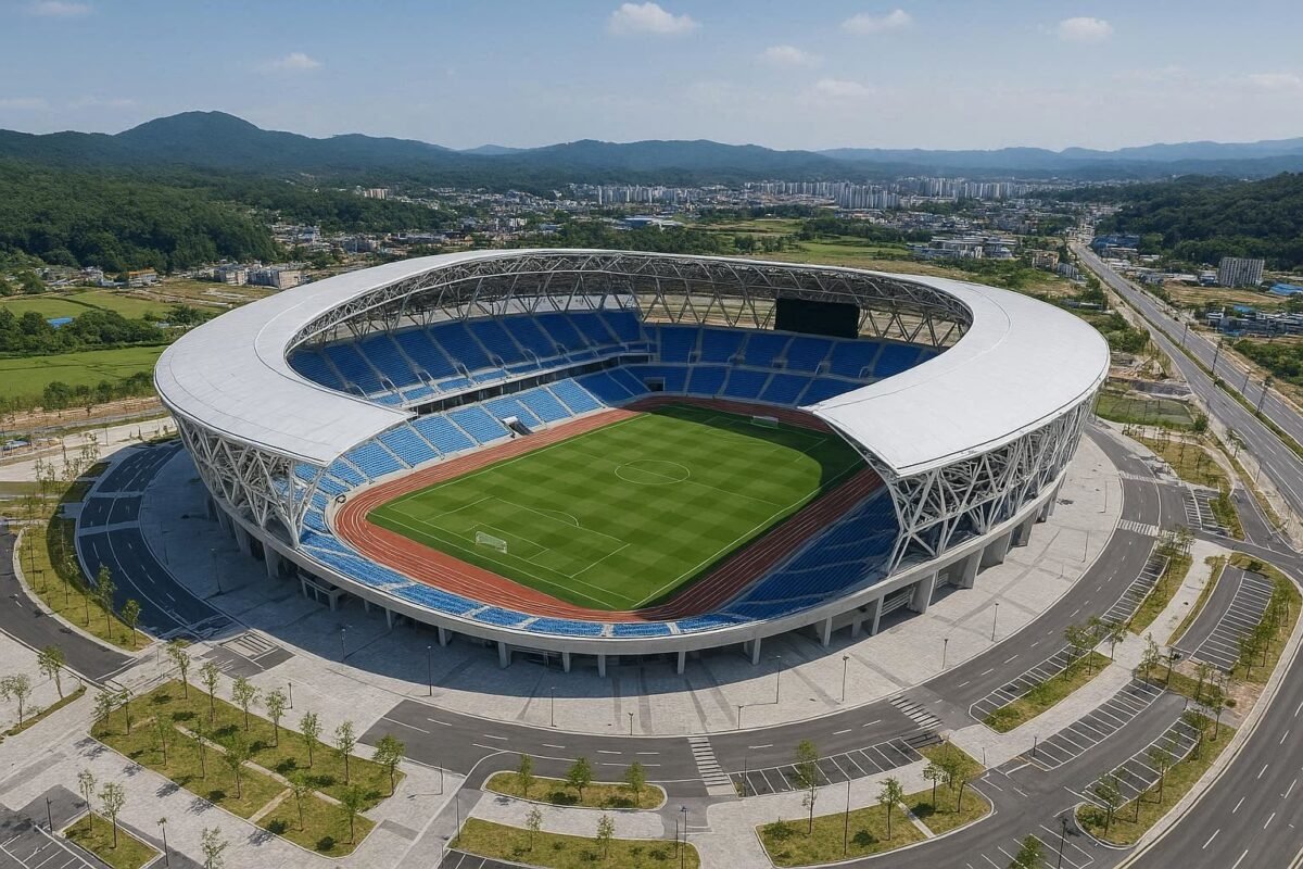 Completion of G Stadium in Gwangju, Gyeonggi-do